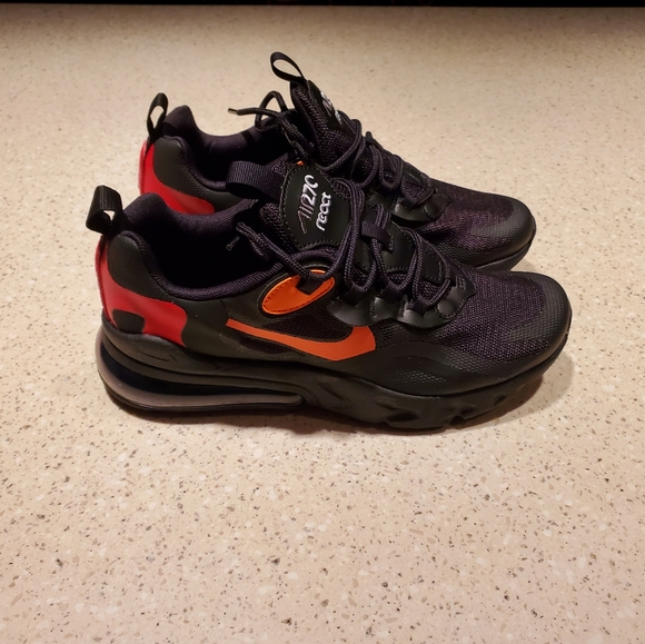 🆕️ NEW Nike Air Max 270 React 'Black Magma Orange' 🍊 - Picture 4 of 14